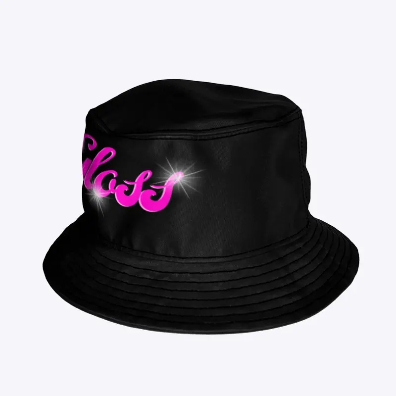 "GLOSS" bucket hat